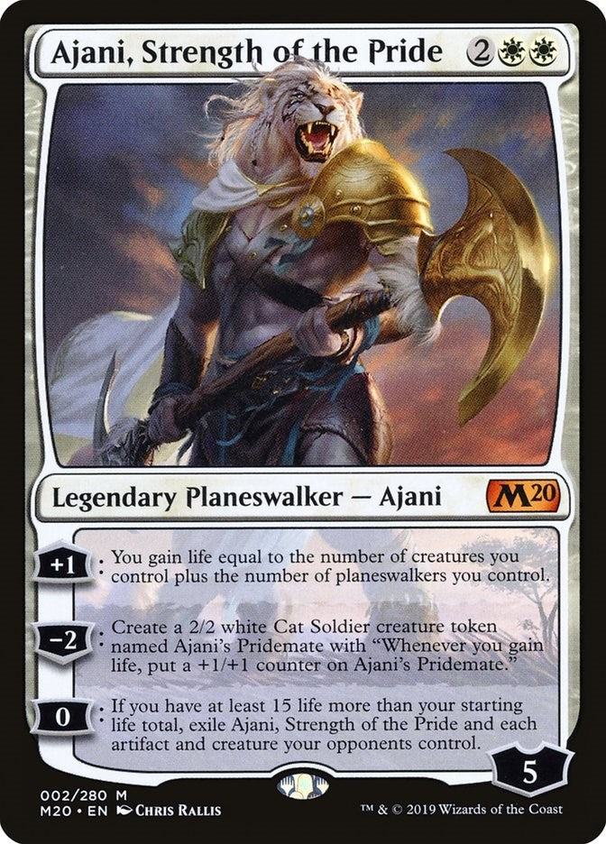 Image for Ajani, Strength of the Pride (Core Set 2020) (2) - Magic: The Gathering