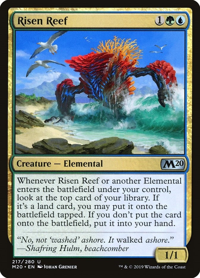Image for Risen Reef (Core Set 2020) (217) - Magic: The Gathering