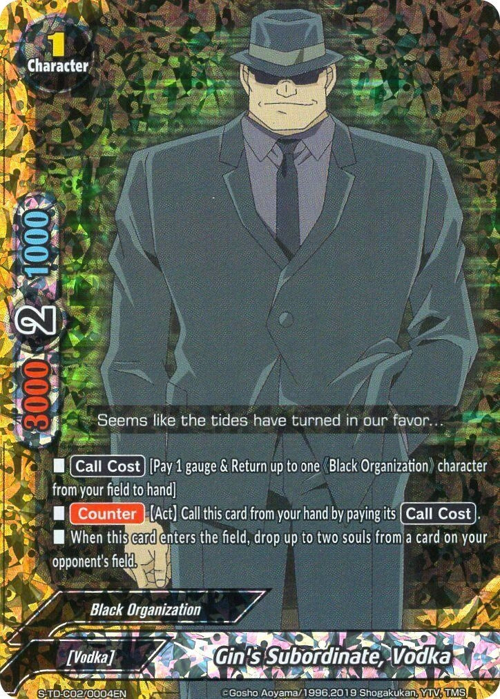 Image for Gin's Subordinate, Vodka (Parallel Foil) (S-TD-C02: Case Closed -Side:Black-) (S-TD-C02/0004EN) - Future Card BuddyFight