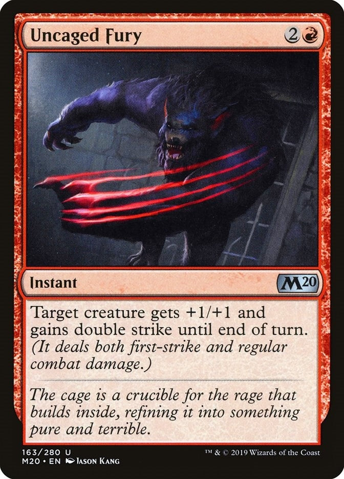 Image for Uncaged Fury (Core Set 2020) (163) - Magic: The Gathering