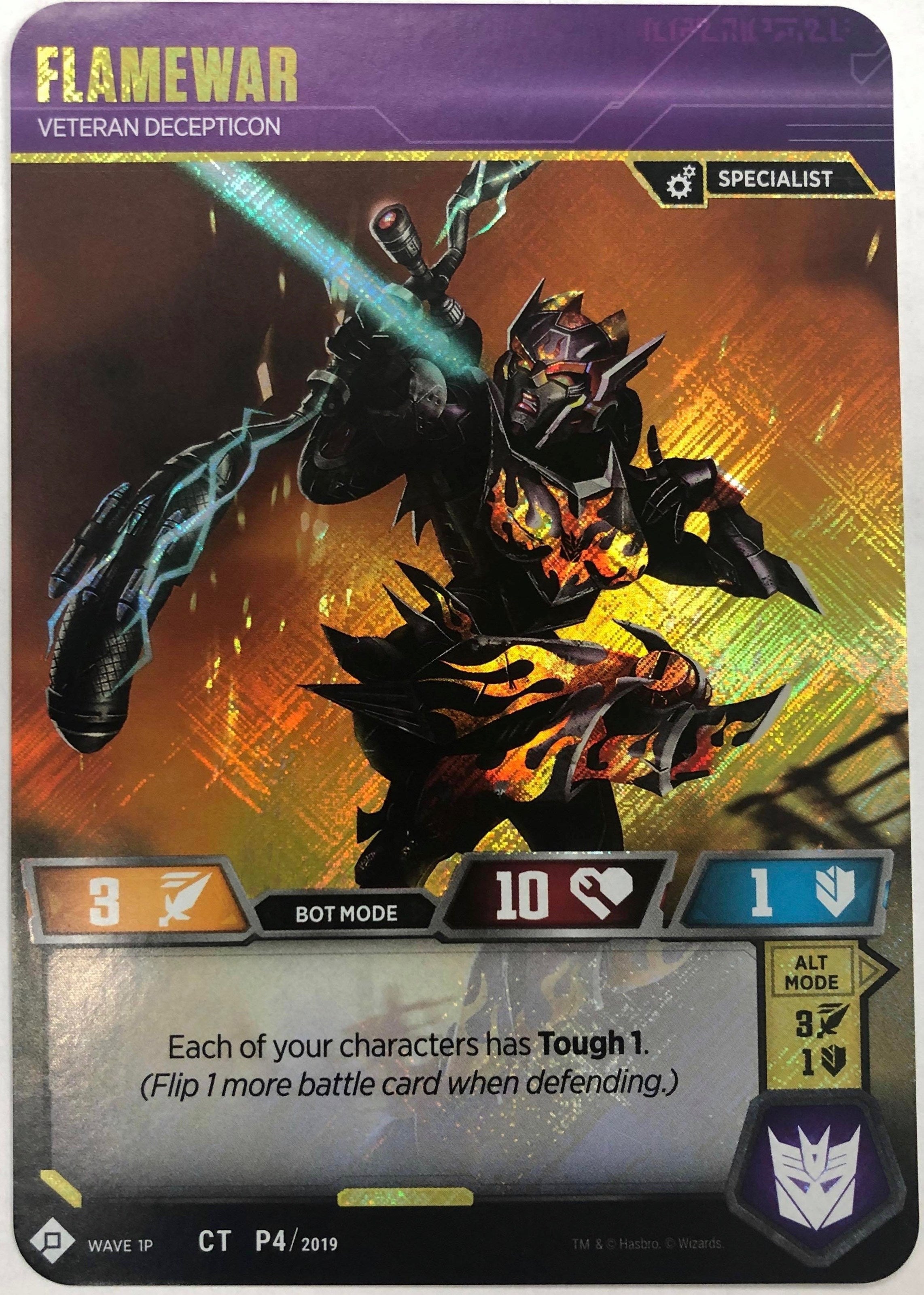 Image for Flamewar - Veteran Decepticon (In-Store Play Gold Promo) (Transformers Promos) (P4/2019) - Transformers TCG