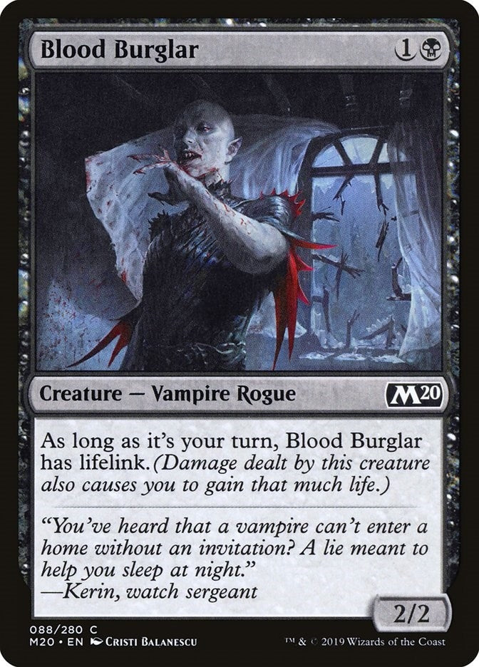 Image for Blood Burglar (Core Set 2020) (88) - Magic: The Gathering