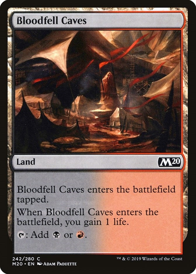 Image for Bloodfell Caves (Core Set 2020) (242) - Magic: The Gathering