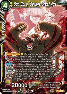 Image for Son Goku, Savage Great Ape (Power Booster) (Promotion Cards) (P-156) - Dragon Ball Super: Masters