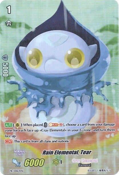 Image for Rain Elemental, Tear (Premium Collection 2019) (Promo Cards) (PR/0463EN) - Cardfight Vanguard