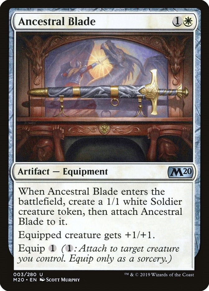 Image for Ancestral Blade (Core Set 2020) (3) - Magic: The Gathering