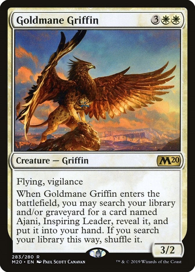 Image for Goldmane Griffin (Core Set 2020) (283) - Magic: The Gathering