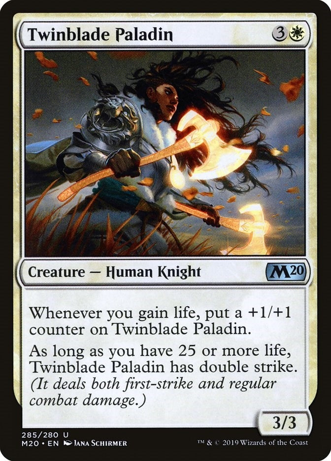 Image for Twinblade Paladin (Core Set 2020) (285) - Magic: The Gathering