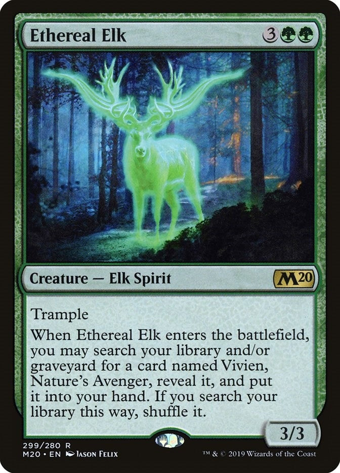Image for Ethereal Elk (Core Set 2020) (299) - Magic: The Gathering
