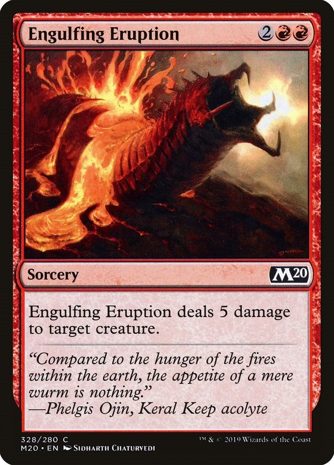 Image for Engulfing Eruption (Core Set 2020) (328) - Magic: The Gathering