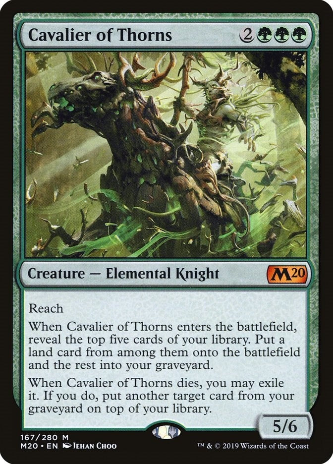 Image for Cavalier of Thorns (Core Set 2020) (167) - Magic: The Gathering
