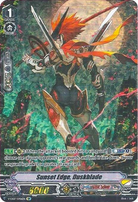 Image for Sunset Edge, Duskblade (SP) (V-EB07: The Heroic Evolution) (V-EB07/SP06EN) - Cardfight Vanguard