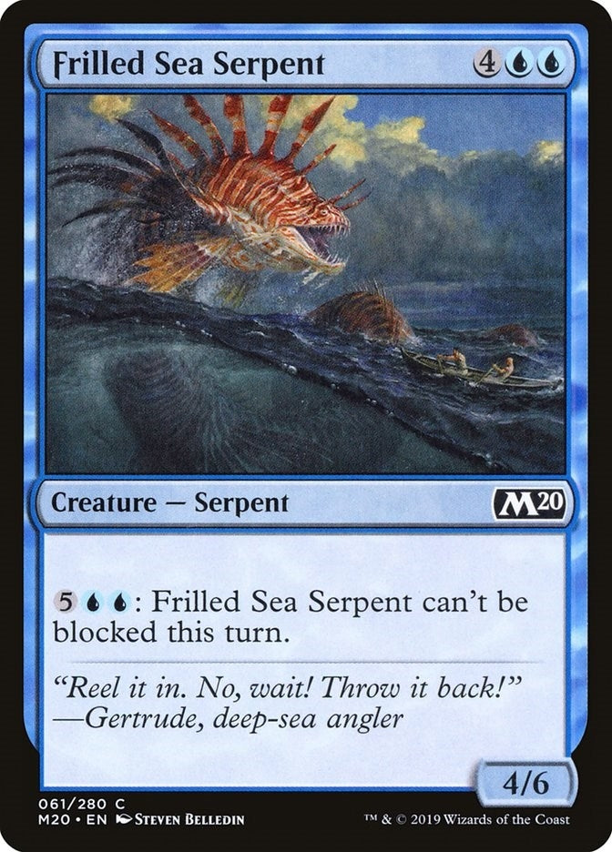 Image for Frilled Sea Serpent (Core Set 2020) (61) - Magic: The Gathering