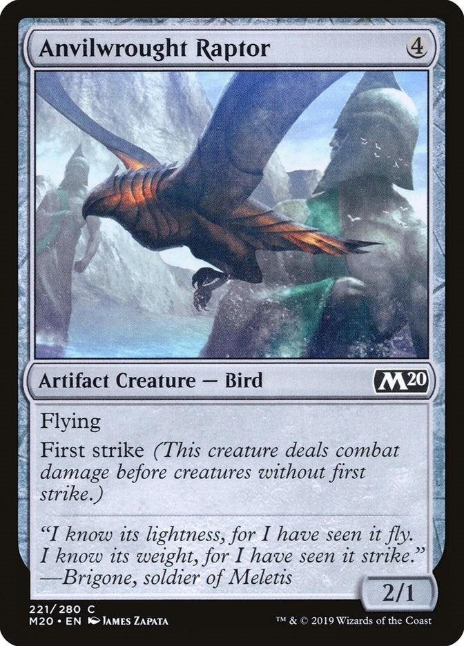 Image for Anvilwrought Raptor (Core Set 2020) (221) - Magic: The Gathering