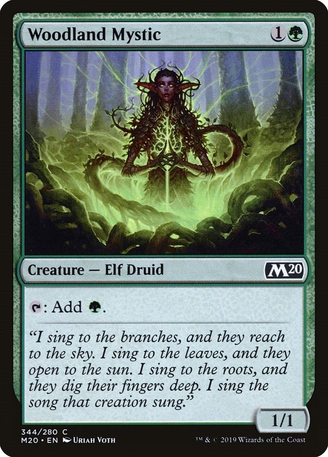 Image for Woodland Mystic (Core Set 2020) (344) - Magic: The Gathering