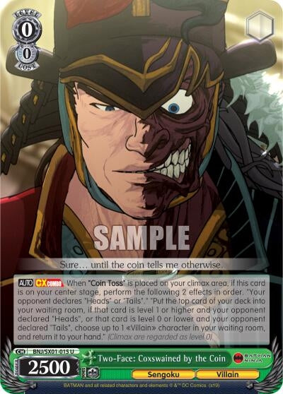 Image for Two-Face: Coxswained by the Coin (Batman Ninja) (BNJ/SX01-015 U) - Weiss Schwarz