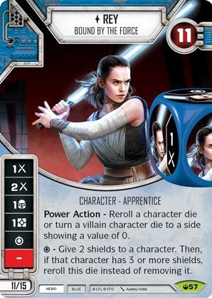 Image for Rey - Bound By The Force (Card Only) (Spark of Hope) (57) - Star Wars: Destiny