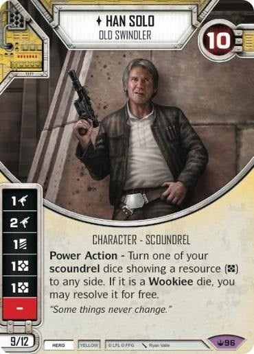 Image for Han Solo - Old Swindler (Spark of Hope) (96) - Star Wars: Destiny