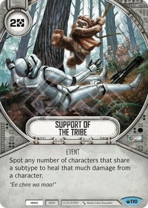 Image for Support Of The Tribe (Spark of Hope) (110) - Star Wars: Destiny