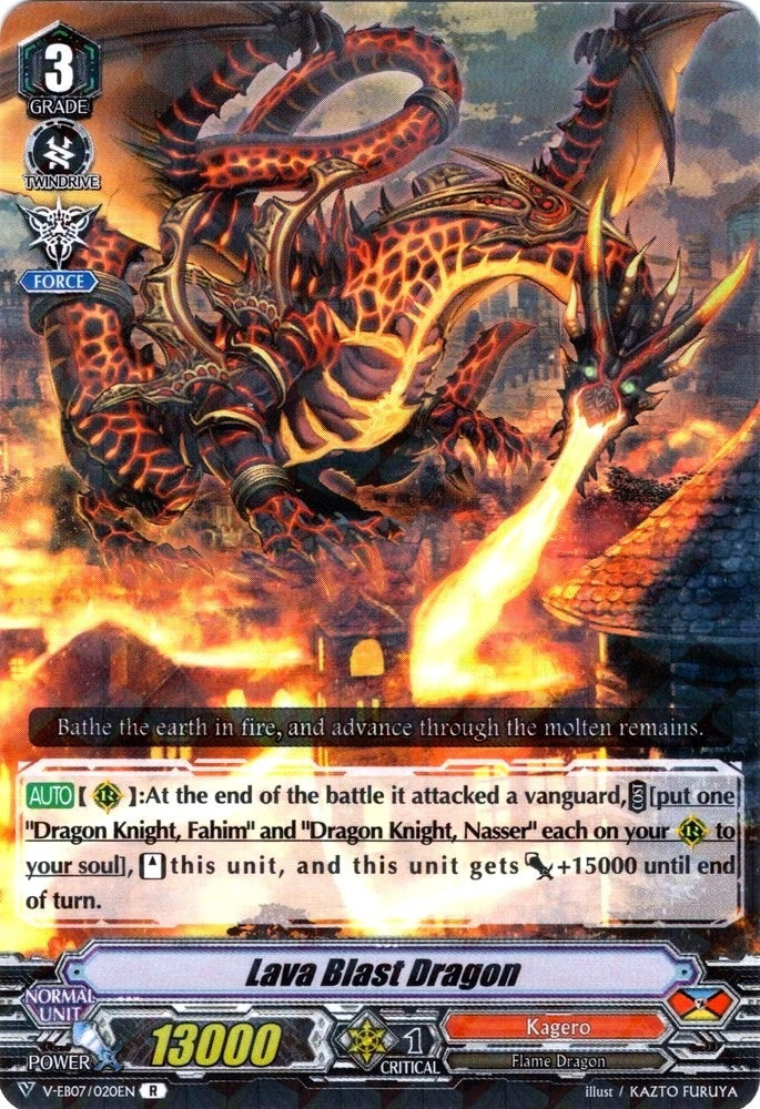 Image for Lava Blast Dragon (V-EB07: The Heroic Evolution) (V-EB07/020EN) - Cardfight Vanguard