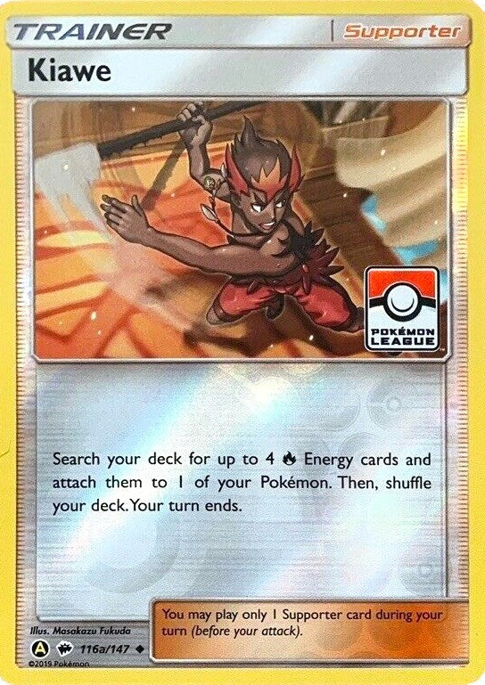Image for Kiawe - 116a/147 (Pokemon League) (League & Championship Cards) (116a/147) - Pokemon