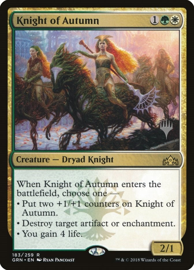 Image for Knight of Autumn (Promo Pack: Core Set 2020) (183) - Magic: The Gathering