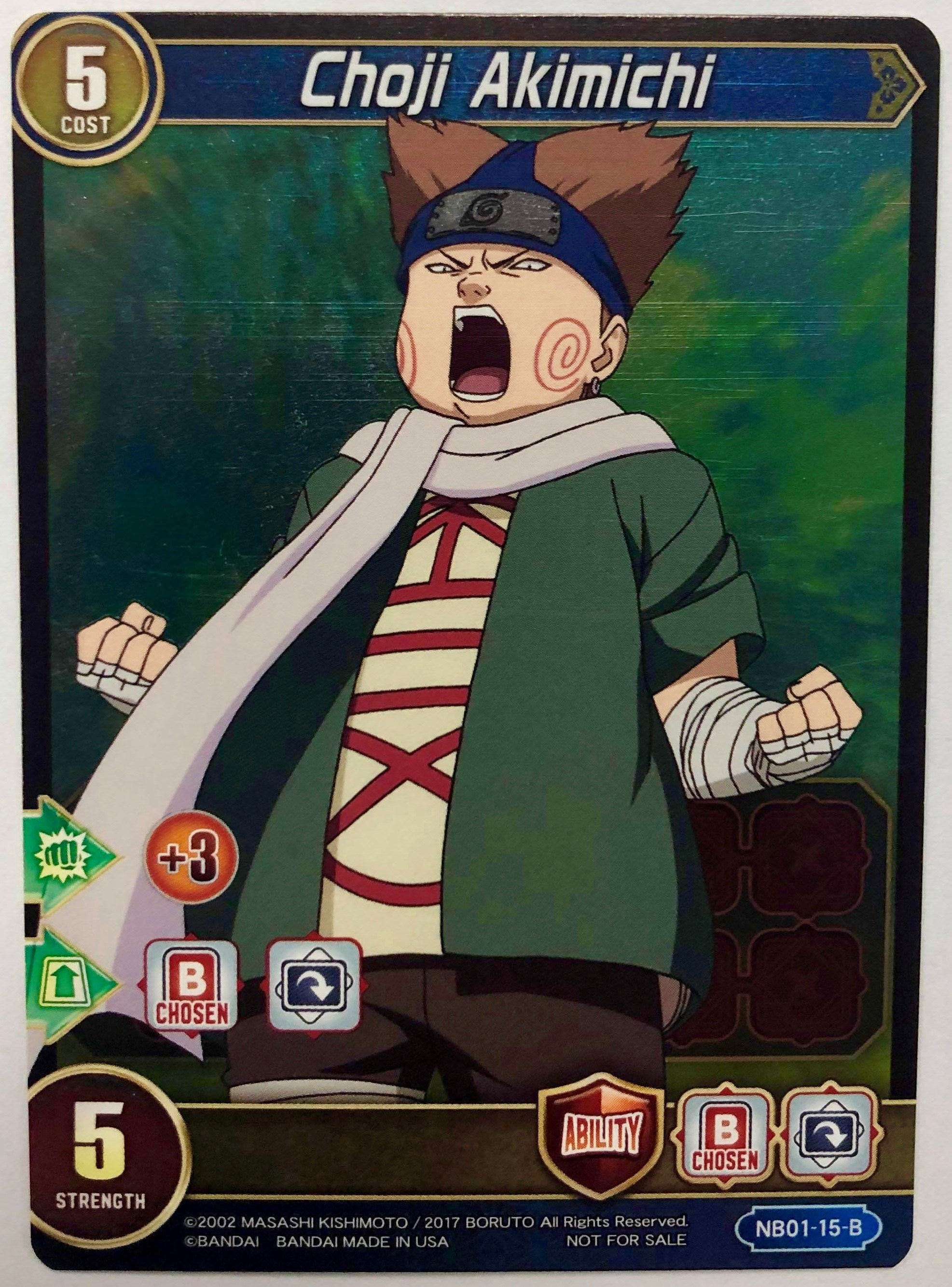 Image for Choji Akimichi (NB Tournament Pack Cards) (NB01-15-B) - Chrono Clash System