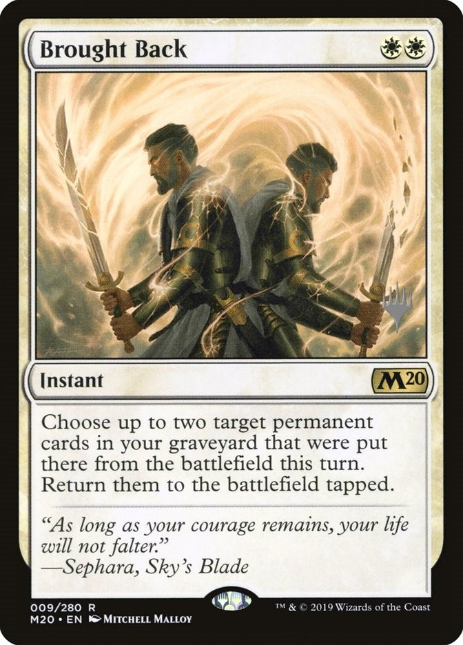 Image for Brought Back (Promo Pack: Core Set 2020) (9) - Magic: The Gathering