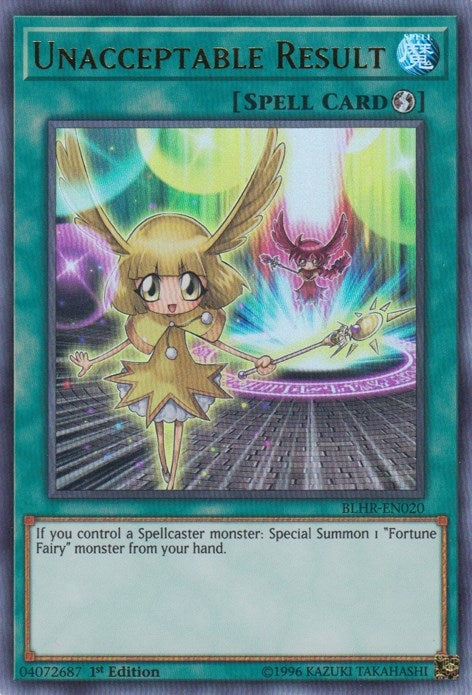 Image for Unacceptable Result (Battles of Legend: Hero's Revenge) (BLHR-EN020) - YuGiOh
