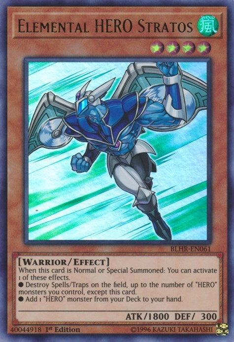 Image for Elemental HERO Stratos (Battles of Legend: Hero's Revenge) (BLHR-EN061) - YuGiOh