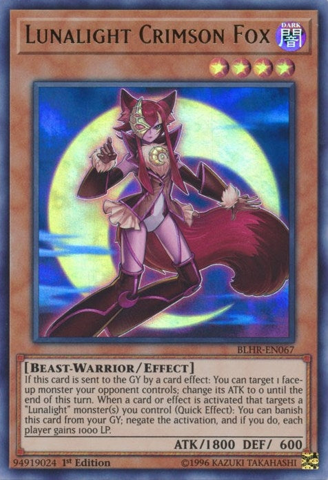 Image for Lunalight Crimson Fox (Battles of Legend: Hero's Revenge) (BLHR-EN067) - YuGiOh