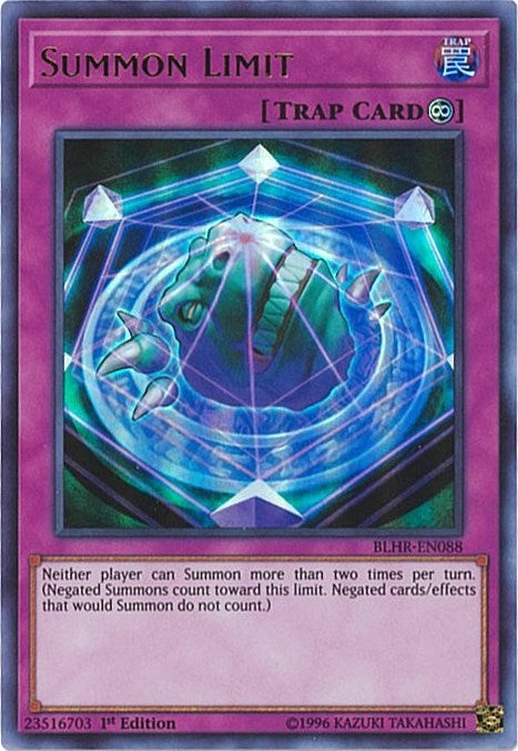Image for Summon Limit (Battles of Legend: Hero's Revenge) (BLHR-EN088) - YuGiOh