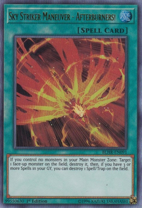 Image for Sky Striker Maneuver - Afterburners! (Battles of Legend: Hero's Revenge) (BLHR-EN091) - YuGiOh