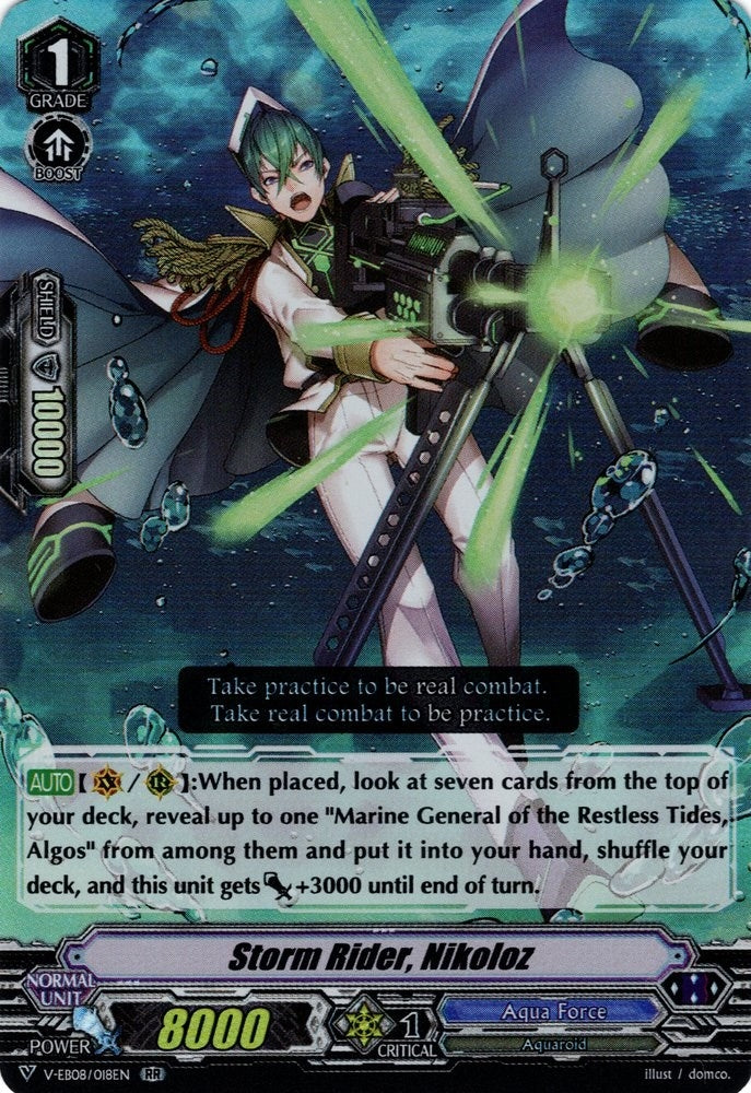 Image for Storm Rider, Nikoloz (V-EB08: My Glorious Justice) (V-EB08/018EN) - Cardfight Vanguard