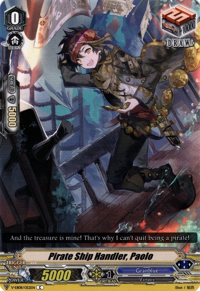 Image for Pirate Ship Handler, Paolo (V-EB08: My Glorious Justice) (V-EB08/052EN) - Cardfight Vanguard