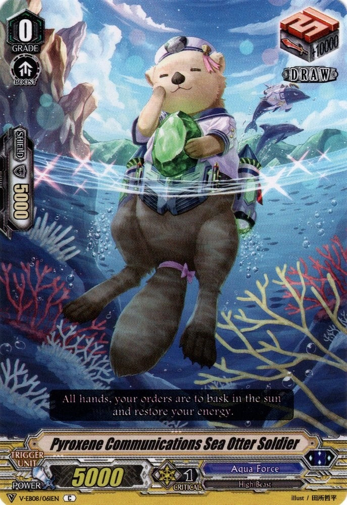 Image for Pyroxene Communications Sea Otter Soldier (V-EB08: My Glorious Justice) (V-EB08/061EN) - Cardfight Vanguard