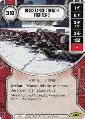 Image for Resistance Trench Fighters (Card Only) (Spark of Hope) (89) - Star Wars: Destiny