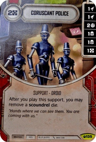 Image for Coruscant Police (Card Only) (Spark of Hope) (135) - Star Wars: Destiny