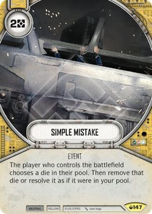 Image for Simple Mistake (Spark of Hope) (147) - Star Wars: Destiny