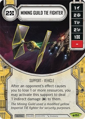 Image for Mining Guild TIE Fighter (Spark of Hope) (151) - Star Wars: Destiny