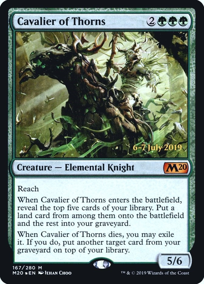 Image for Cavalier of Thorns (Prerelease Cards) (167) - Magic: The Gathering