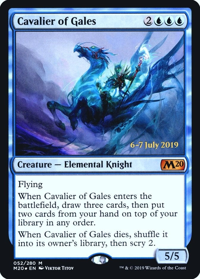 Image for Cavalier of Gales (Prerelease Cards) (52) - Magic: The Gathering