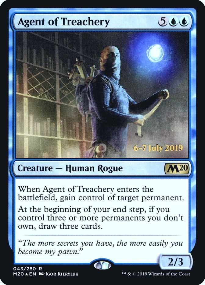 Image for Agent of Treachery (Prerelease Cards) (43) - Magic: The Gathering