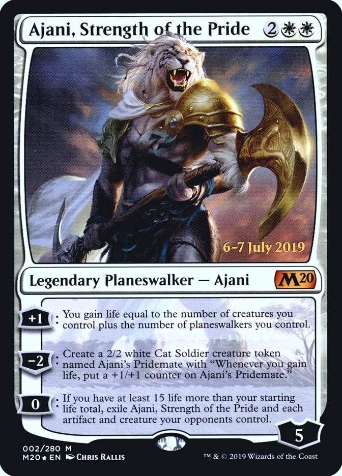Image for Ajani, Strength of the Pride (Prerelease Cards) (2) - Magic: The Gathering