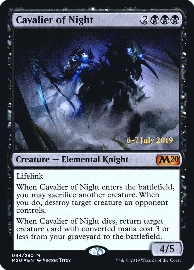 Image for Cavalier of Night (Prerelease Cards) (94) - Magic: The Gathering
