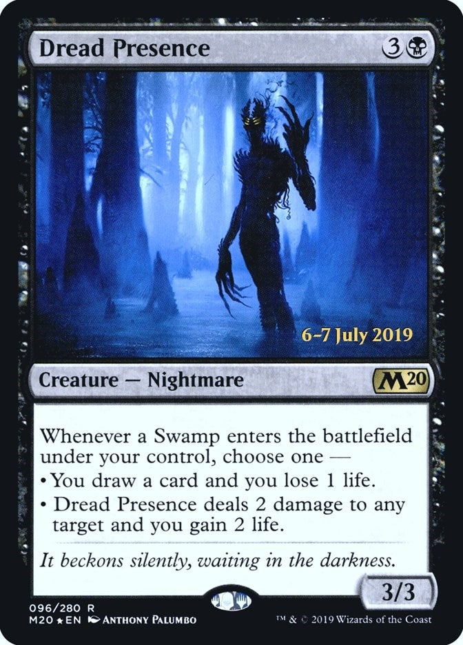 Image for Dread Presence (Prerelease Cards) (96) - Magic: The Gathering