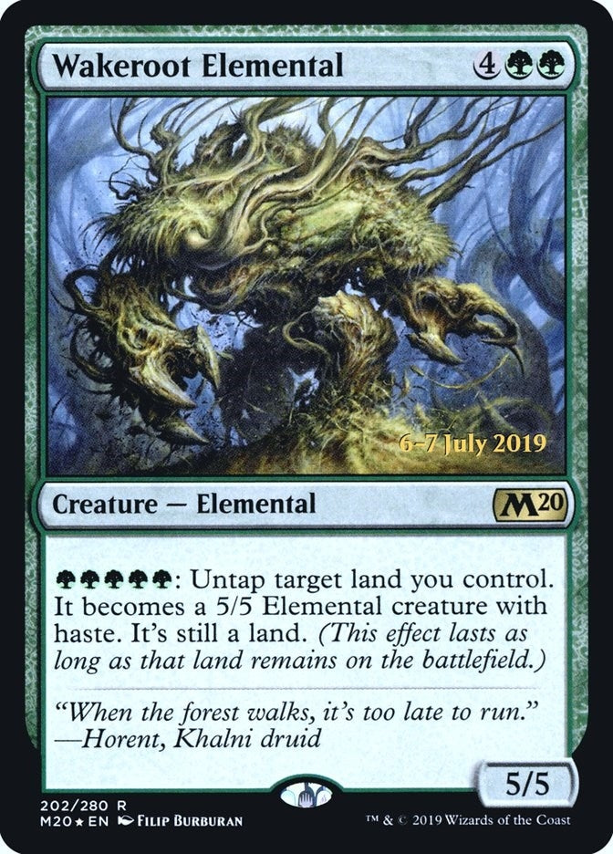 Image for Wakeroot Elemental (Prerelease Cards) (202) - Magic: The Gathering