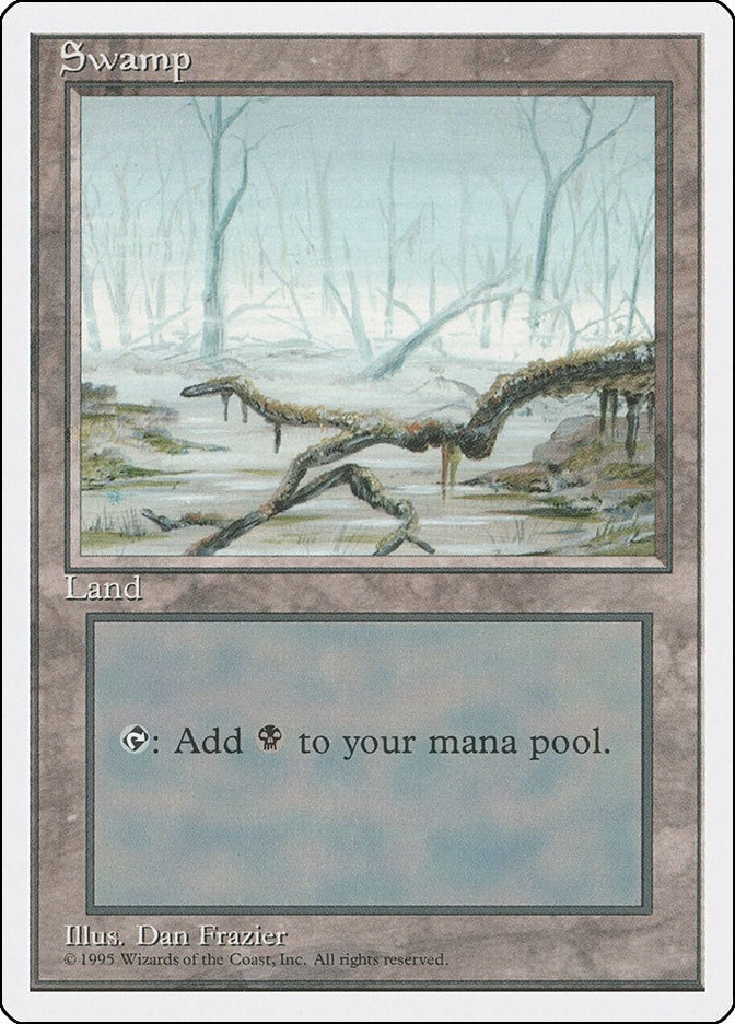 Image for Swamp (A) (Fourth Edition) (192) - Magic: The Gathering