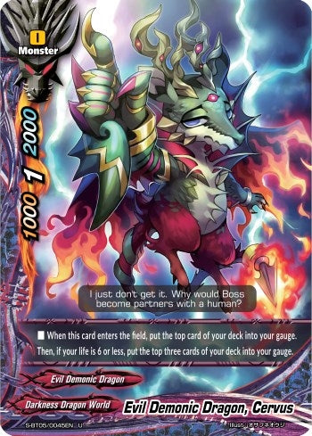 Image for Evil Demonic Dragon, Cervus (War of Dragods) (S-BT05/0045EN) - Future Card BuddyFight