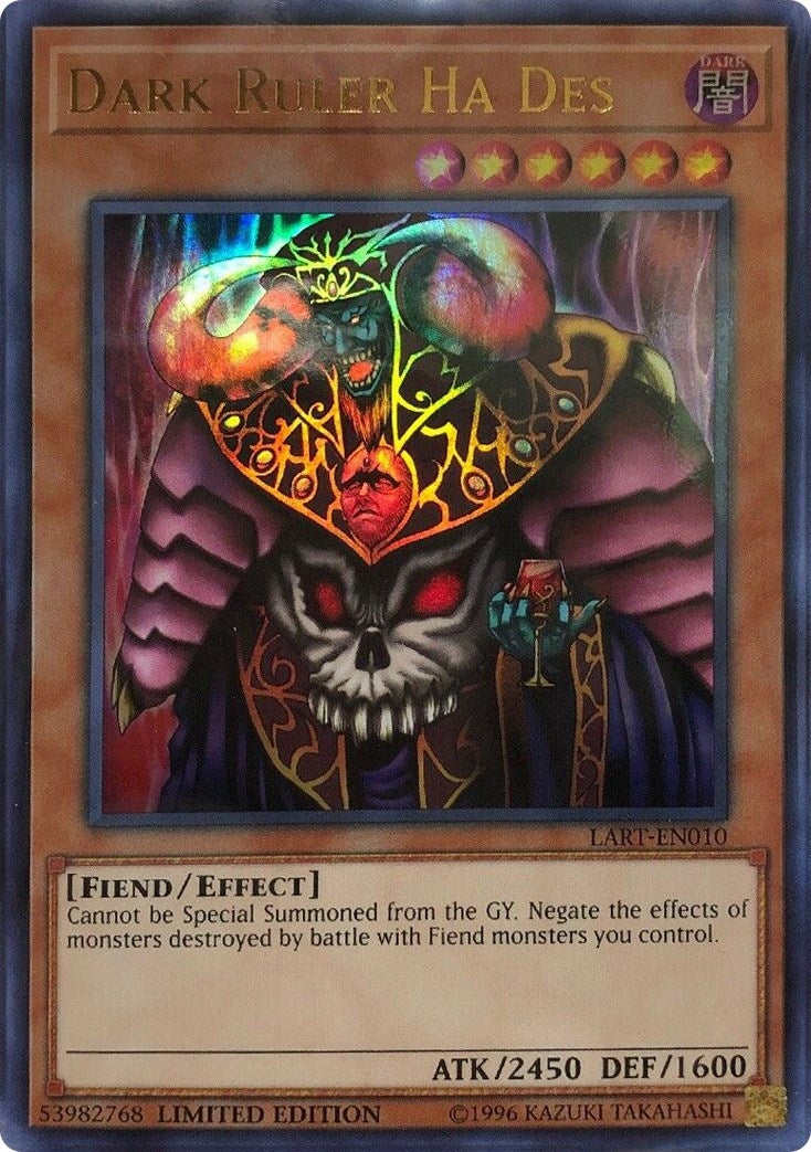 Image for Dark Ruler Ha Des (The Lost Art Promotion) (LART-EN010) - YuGiOh